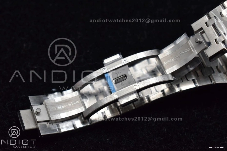 APSF A4302 Royal 15500 Clone Oak Bracelet SS on 41mm Textured 449 Best Affordable Super Edition 1:1 White SS Dial 0206